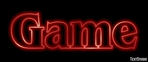 Game Text effect