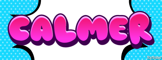 Calmer Tekst Effect