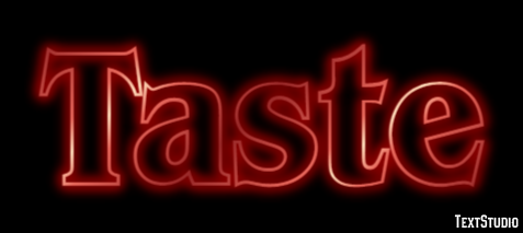 Taste Text Effect