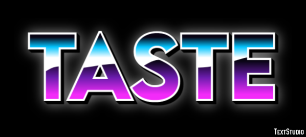 Taste Text Effect