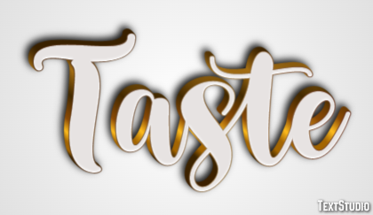Taste Text Effect