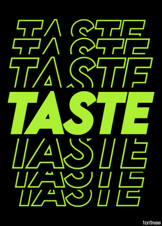 Taste Text Effect