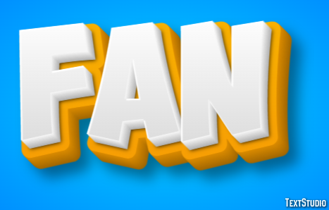 Fan Text Effect
