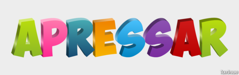 Apressar Efeito do texto