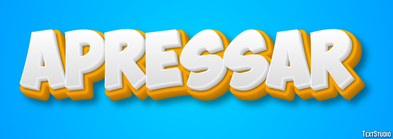 Apressar Efeito do texto