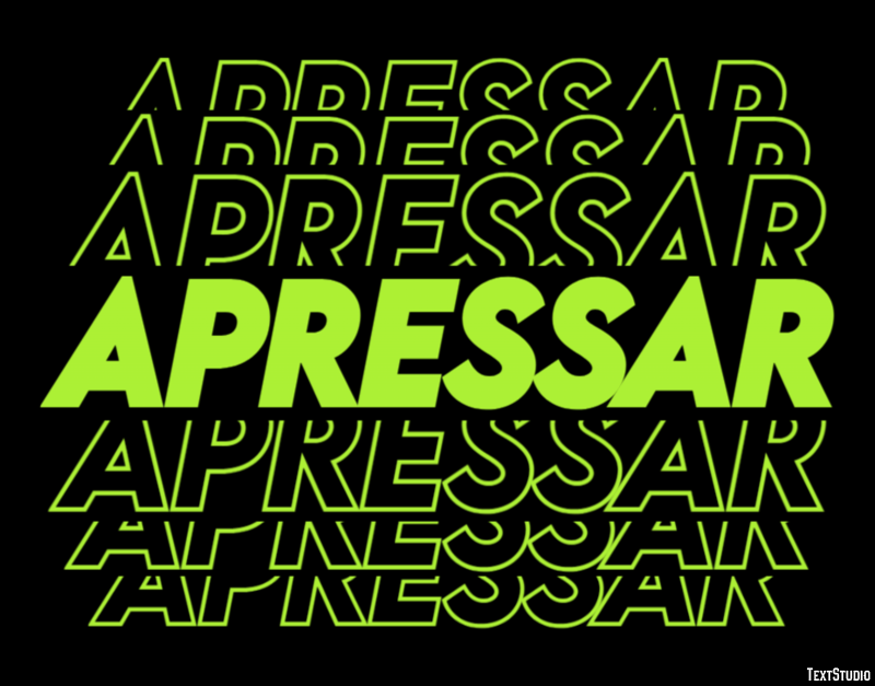 Apressar Efeito do texto