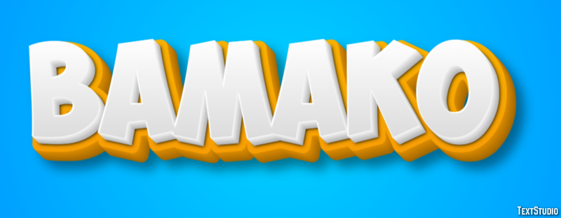 Bamako Efekt tekstowy