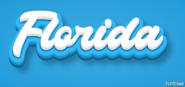 Florida Tekst effect