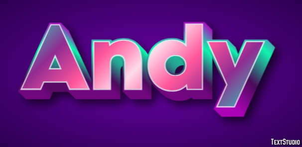 Andy テキスト効果