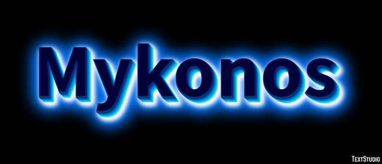 Mykonos Effetto testo