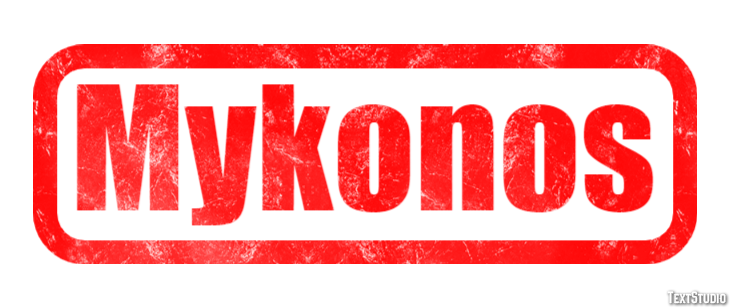 Mykonos Effetto testo
