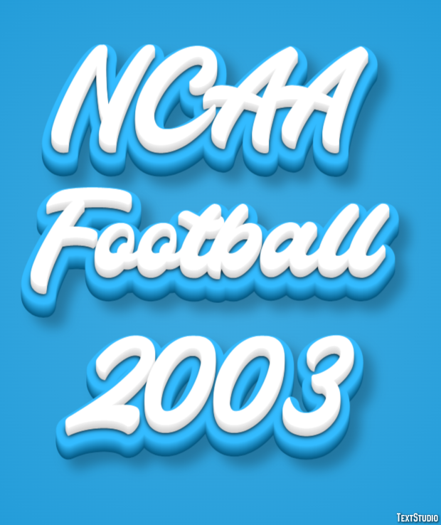 NCAA Football 2003 Эффект текста