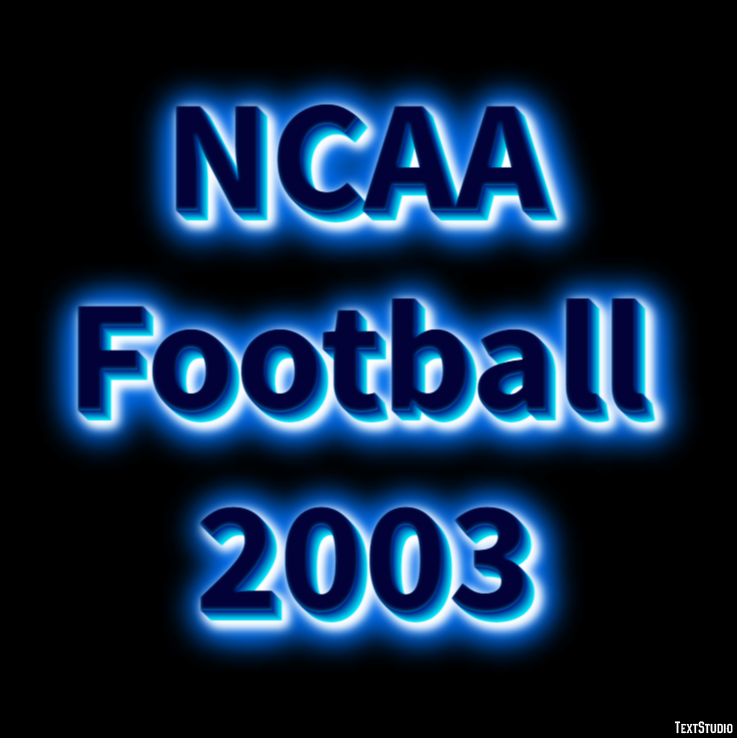 NCAA Football 2003 Эффект текста