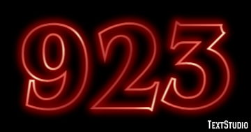 923 Текстовый эффект