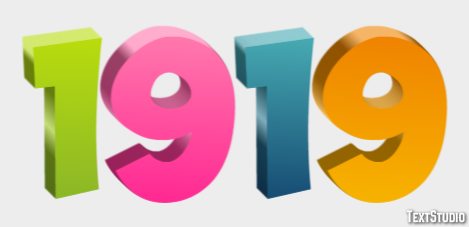 1919 Texteffekt