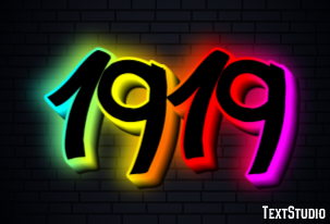 1919 Efekt tekstowy