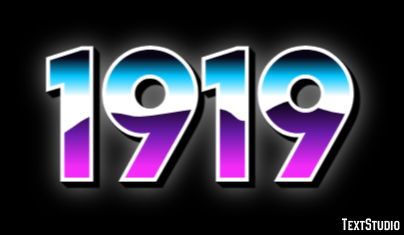 1919 Эффект текста