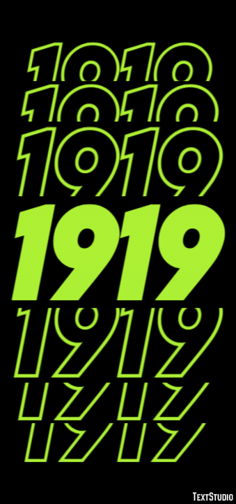 1919 Эффект текста