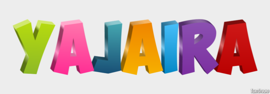 Yajaira Text effect
