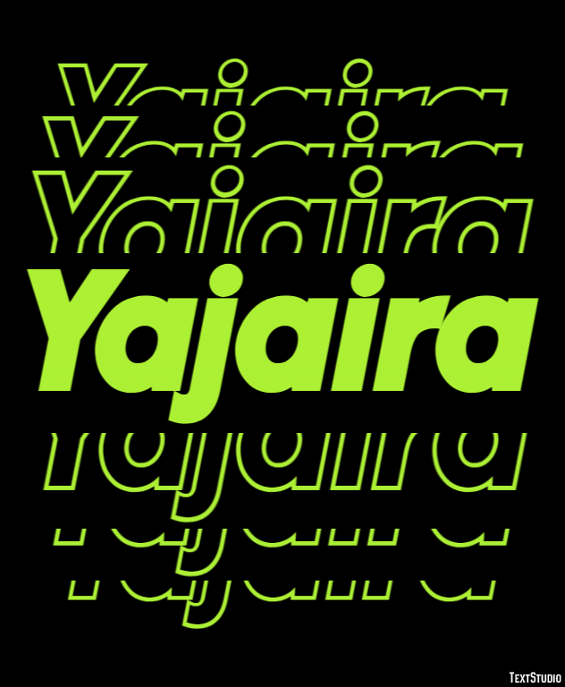 Yajaira Text effect