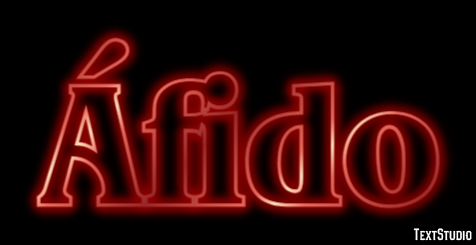 Áfido Efecto de Texto
