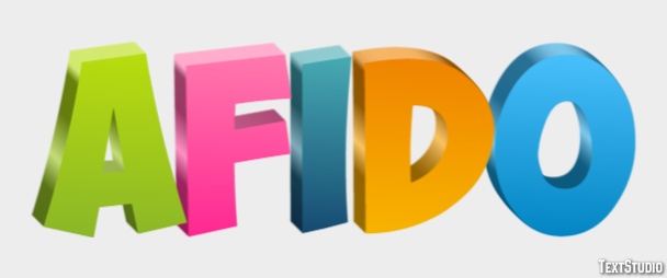 Áfido Efecto de Texto