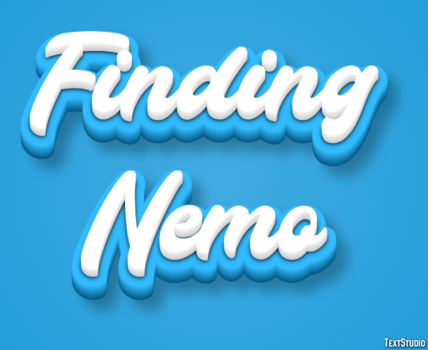 Finding Nemo Text Effect