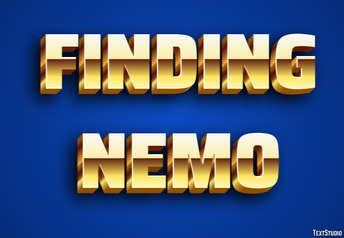 Finding Nemo Text Effect