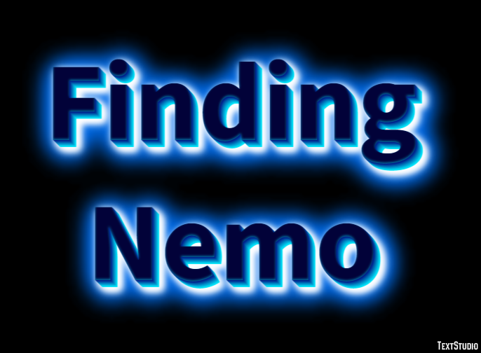 Finding Nemo Text Effect