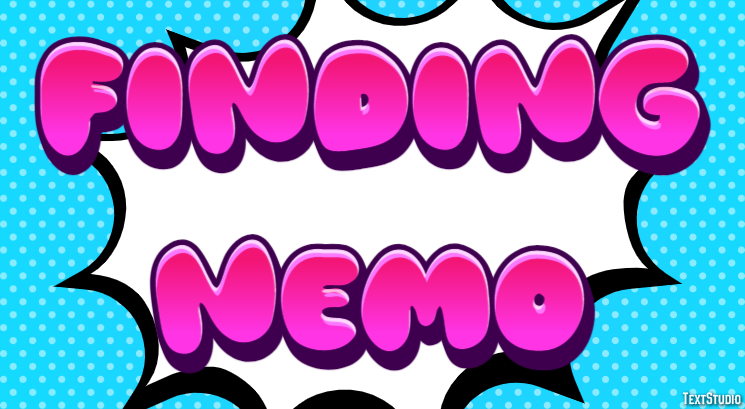 Finding Nemo Text Effect