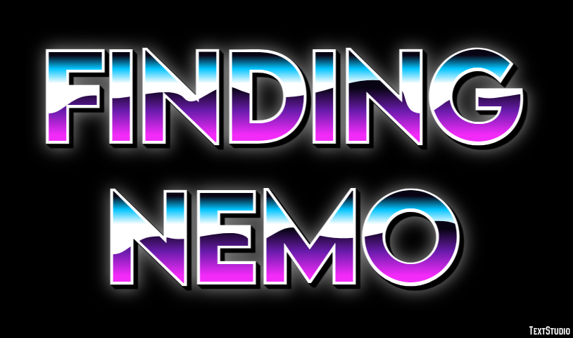 Finding Nemo Text Effect