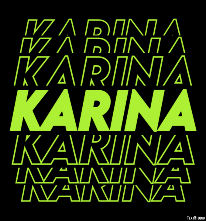 Karina Efekt tekstowy