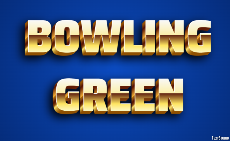Bowling Green Effetto testo