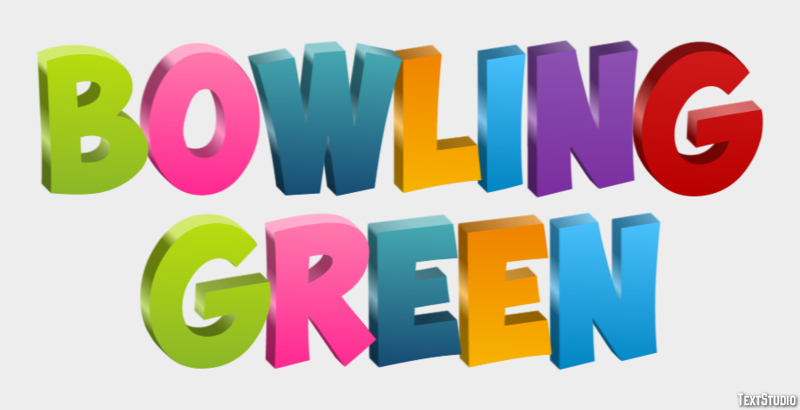 Bowling Green Effetto testo