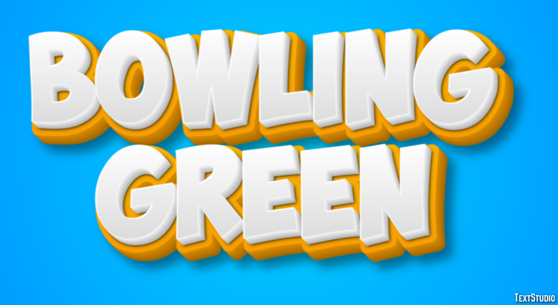 Bowling Green Effetto testo