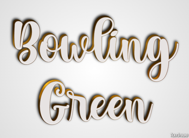 Bowling Green Effetto testo