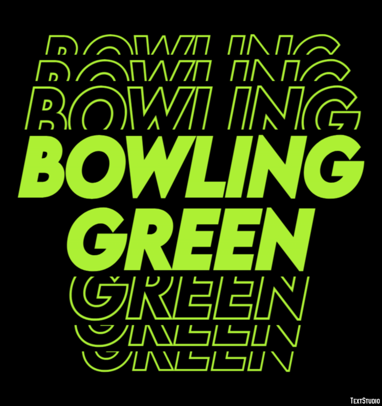 Bowling Green Tekst Effect