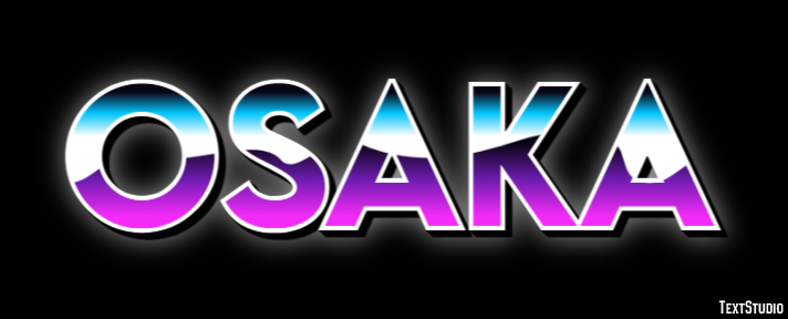 Osaka Texteffekt