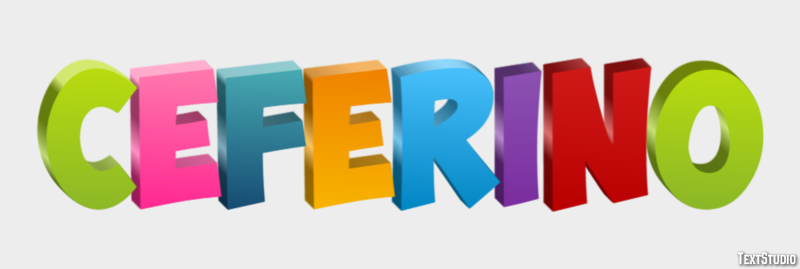 Ceferino Efecto de texto