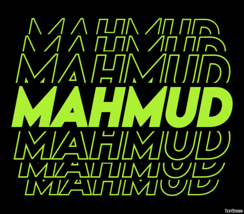 Mahmud Text Effect