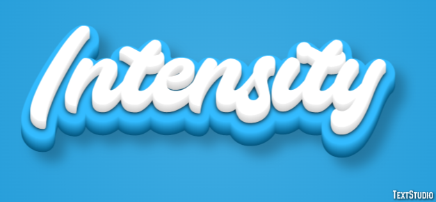Intensity Text Effect