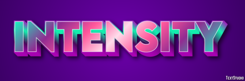 Intensity Text Effect