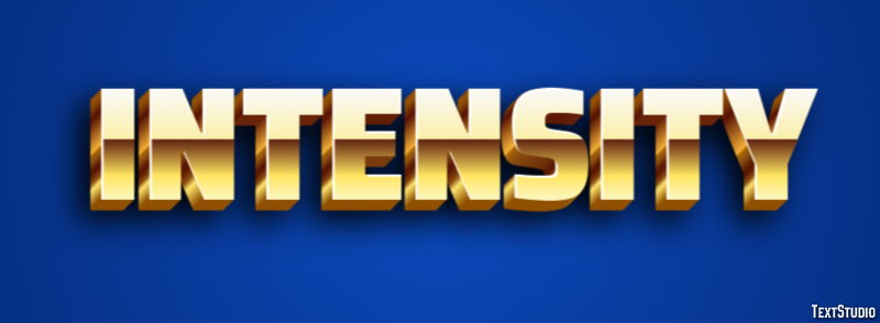 Intensity Text Effect