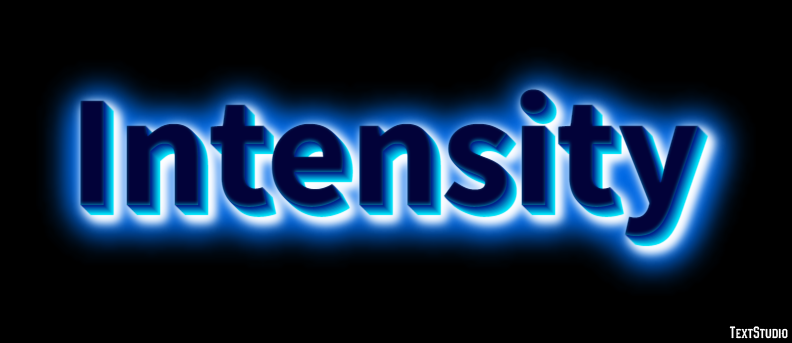 Intensity Эффект текста