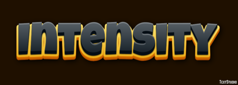 Intensity Text Effect