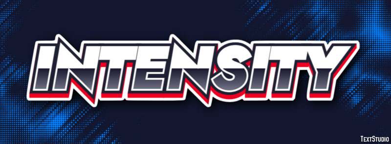 Intensity Эффект текста