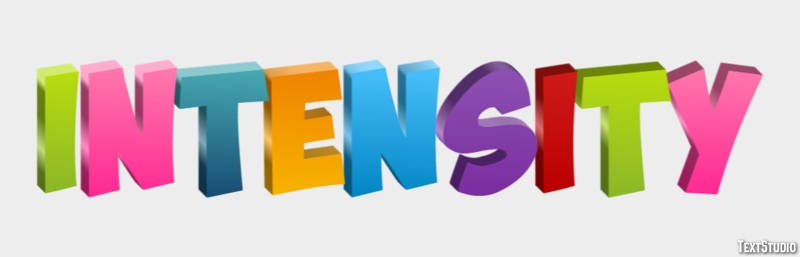Intensity Text Effect