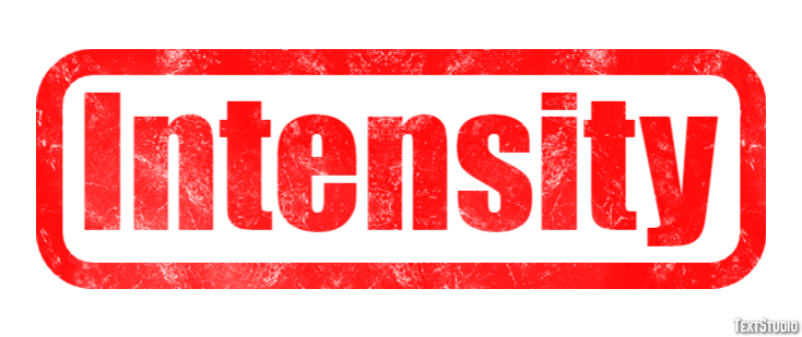 Intensity Эффект текста