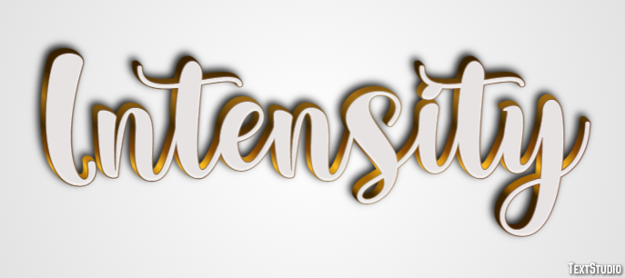 Intensity Text Effect