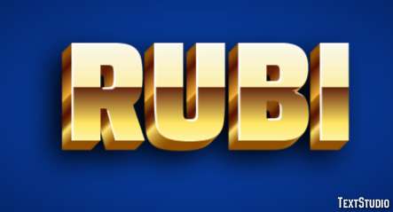 Rubi Efekt tekstowy